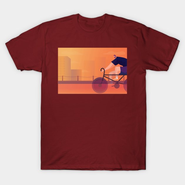 Biker Lascape T-Shirt by Hastag Pos